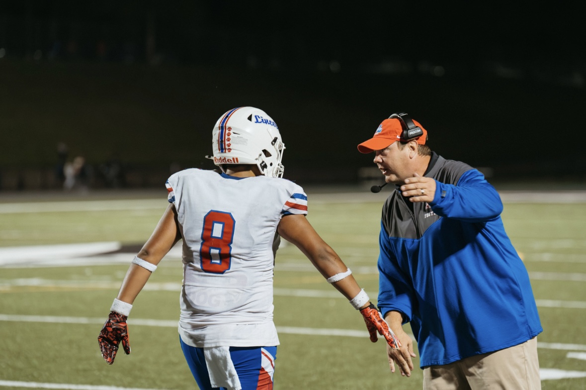 Olivares walks off the field during the game against Sioux City North. Coach Jake Driver gives him props for his play.