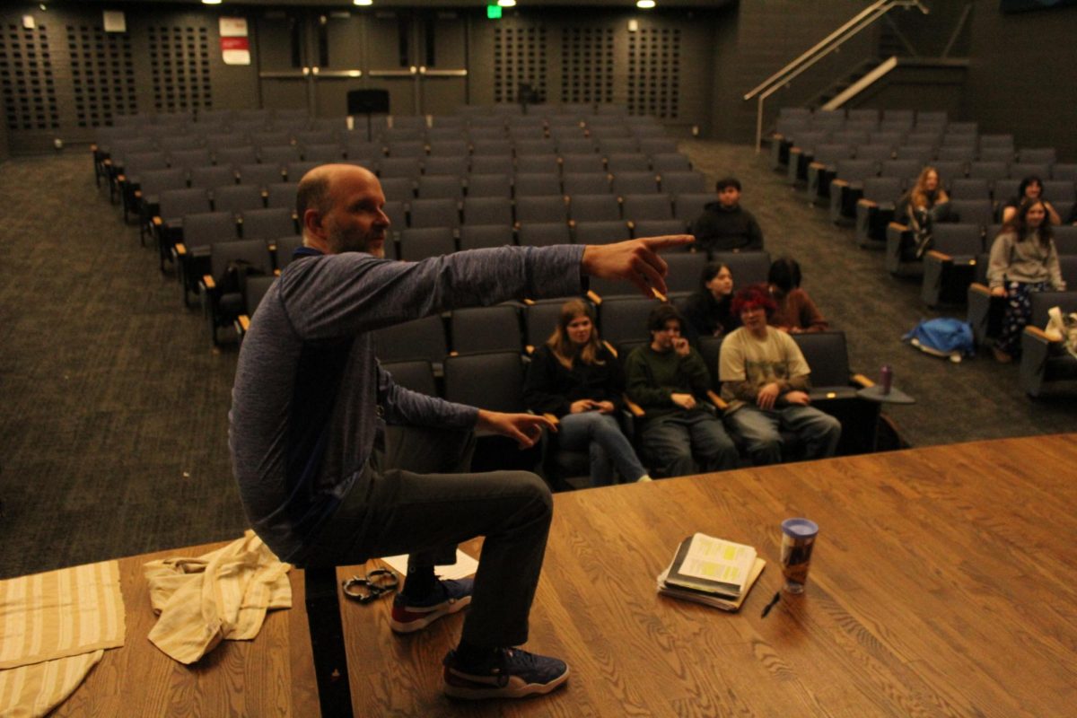 Mr.Mandelko directing a scene